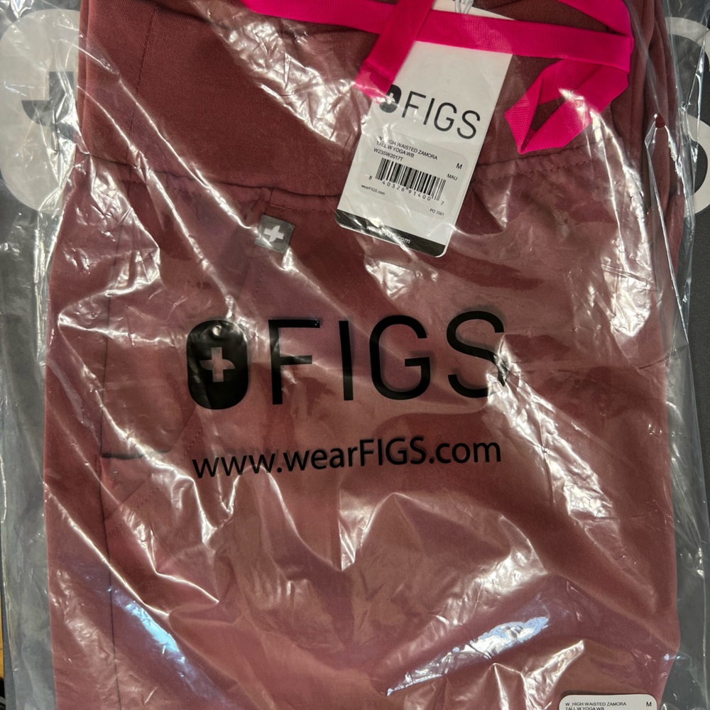 Womens High Waisted ZAMORA
Medium-TALL Figs Bottoms- MAUVE